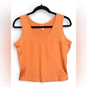 Lucy Orange Sleeveless Top